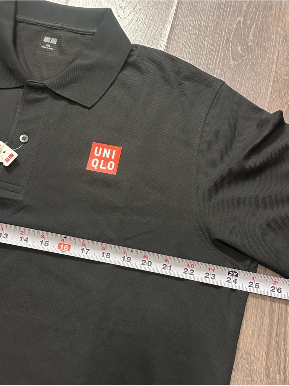 NWT - Laver Cup UNIQLO Black Polo Roger Federer Tennis Shirt - Picture 5 of 7